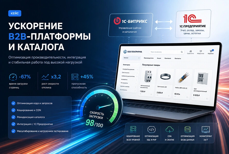 Ускорение B2B-платформы и каталога